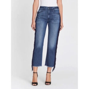 3X1 Higher Ground Crop Jeans in Spanish Fringe